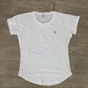 white tee | madewell x girls inc. | m